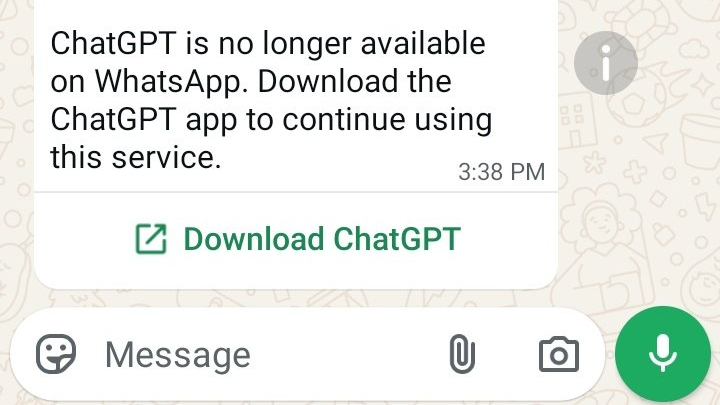 ChatGPT Is Getting Kicked Off WhatsApp And Meta AI Is Taking Over
