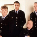 A vintage police car in North Yorkshire for fans who watch Heartbeat online.