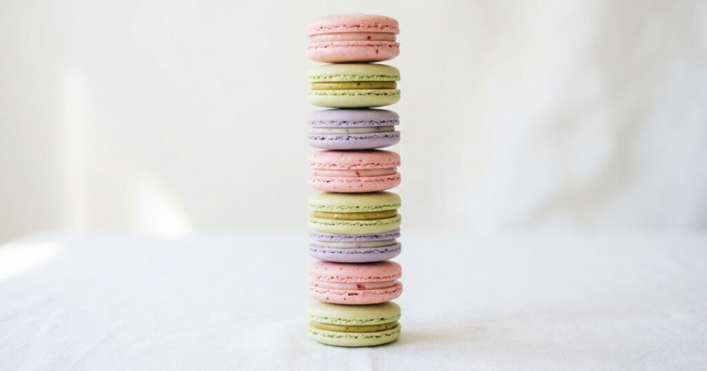 The Vibrant Macaron Tower