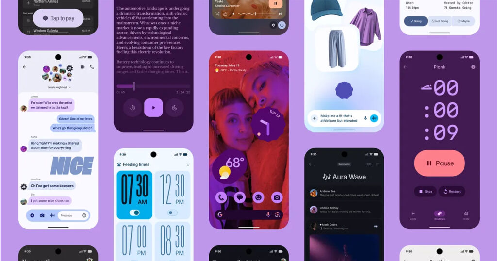 A smartphone screen demonstrating the new App Bubbles feature as rumored for the Android Show Google IO edition.