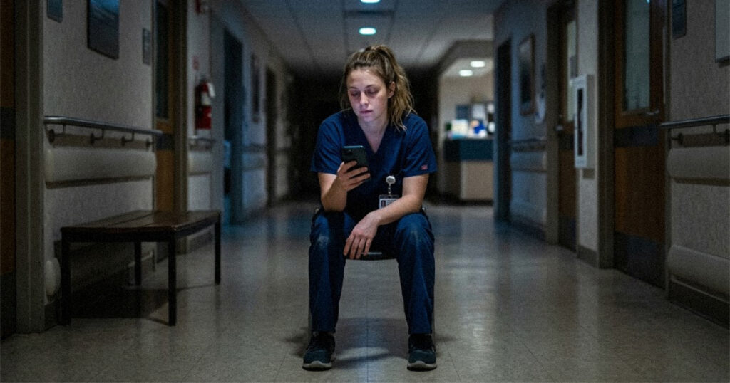 night-shift-nurse-phone-eye-strain